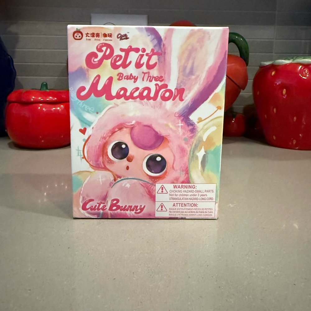 Petit Baby Three Macaron Cute Bunny Toy